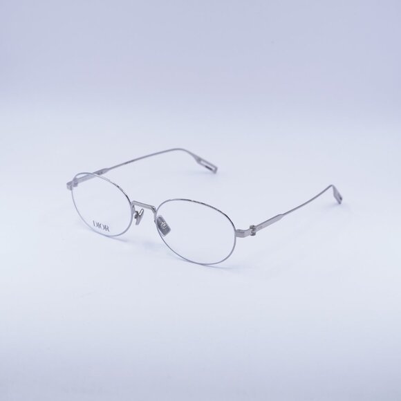 Dior NEODIORO R2U F000 Oval Eyeglasses 52mm - Shiny Palladium - Picture 8 of 10